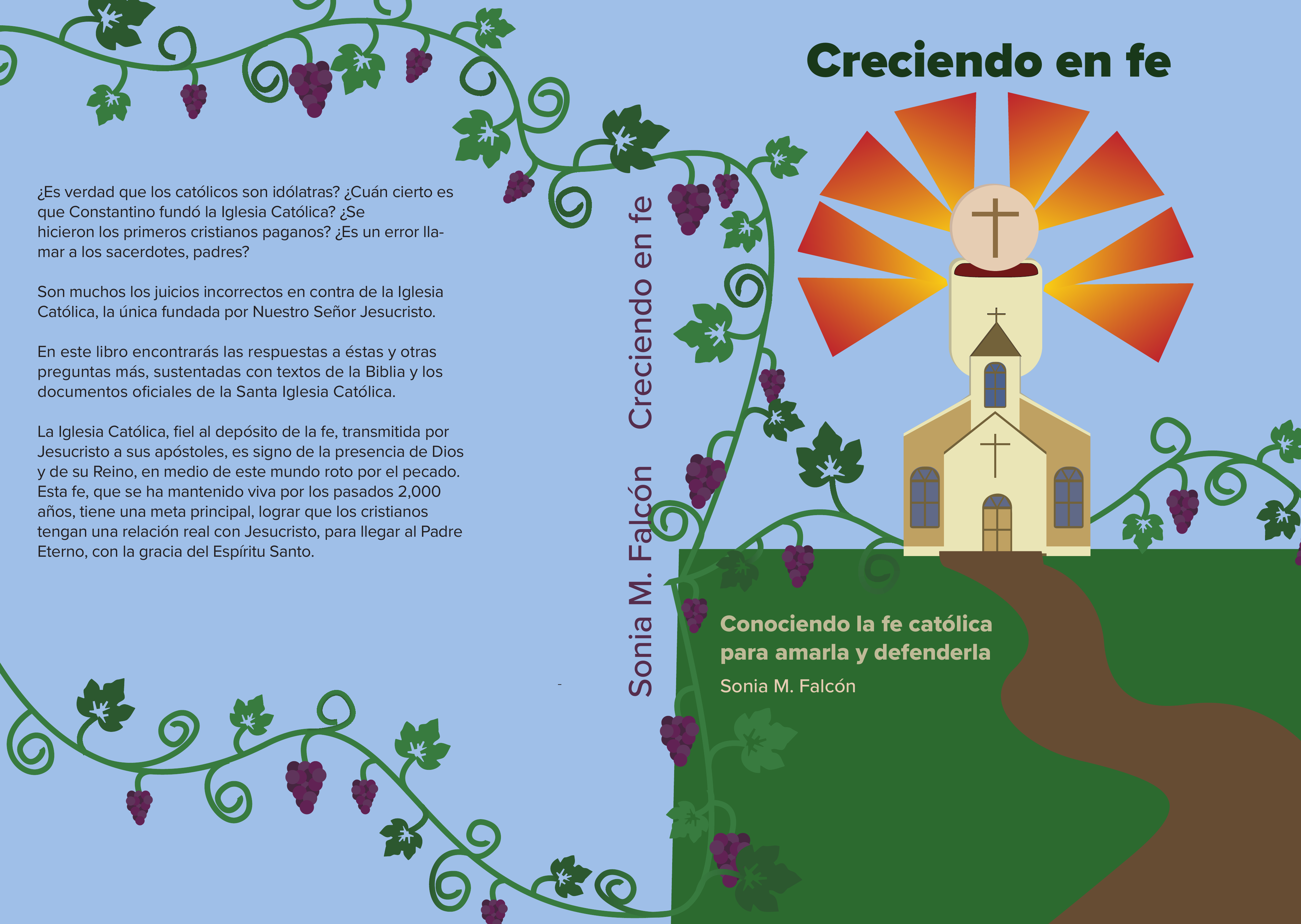 Creciendo en fe — Spanish edition full cover spread