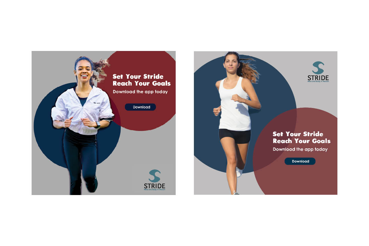 Stride advertising mockups