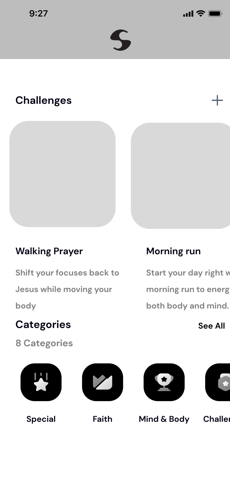 Stride wireframe challenges and guided runs