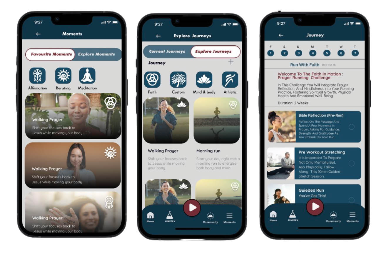Stride app — moments, journeys, challenges